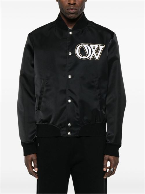 Varsity Bomber OFF WHITE | OMEH053C99FAB0041001